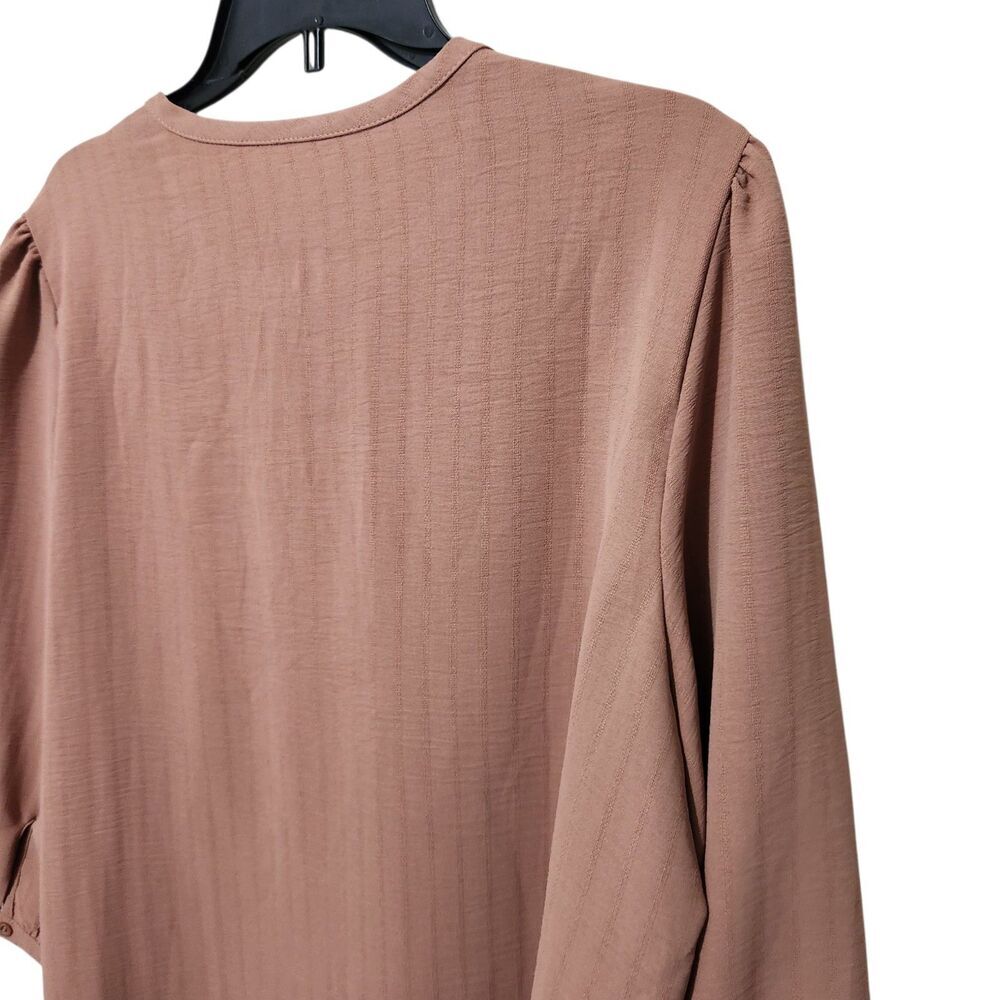 Rapbin Top Size XXL Light Brown Color Pleated. New - Picture 3 of 13